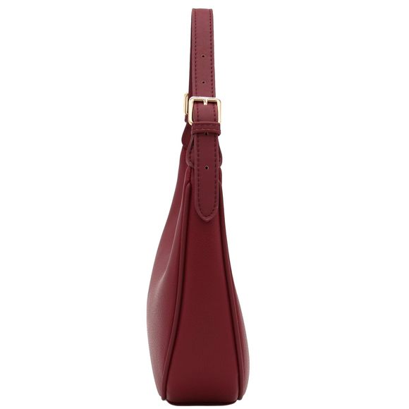 Elegant Crescent Shoulder Bag Underarm Purse Wine :> - Picture 3 of 7